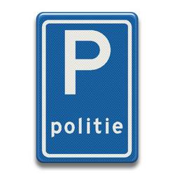 Verkeersbord RVV - E08l Parkeergelegenheid voor politie